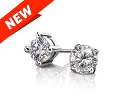 Solitaire Accent Earring